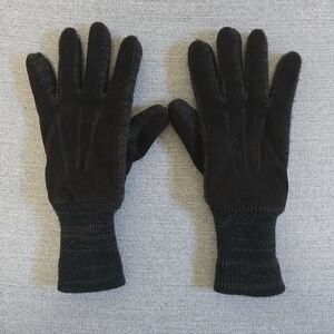 Jos. A. Bank dark brown suede leather gloves